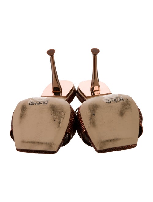 Cult Gaia Embossed Leather Slides