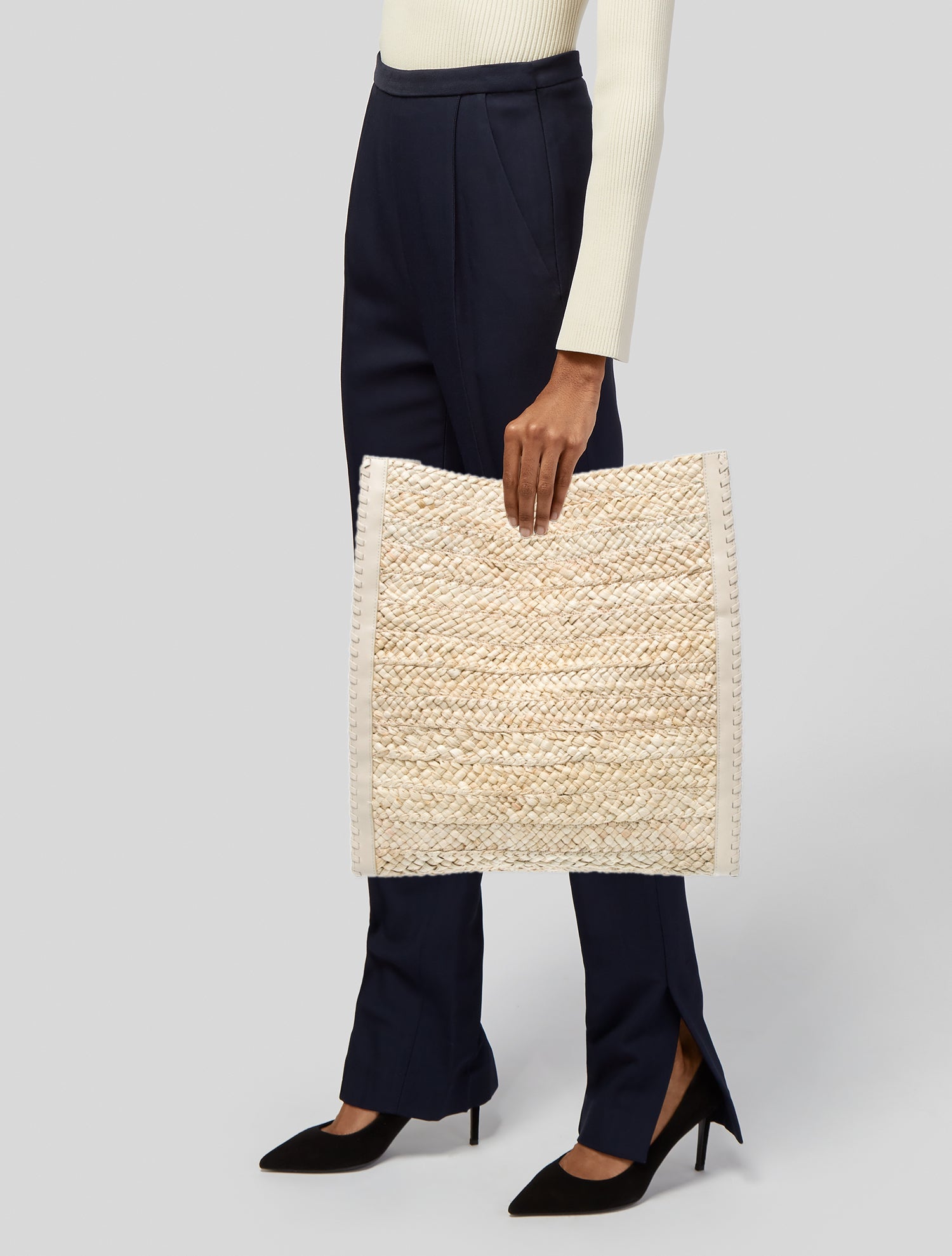 Cult Gaia Wicker Clutch