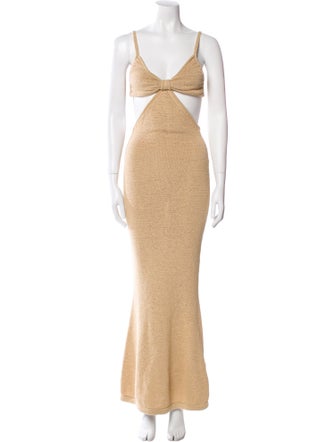 Cult Gaia V-Neck Long Dress