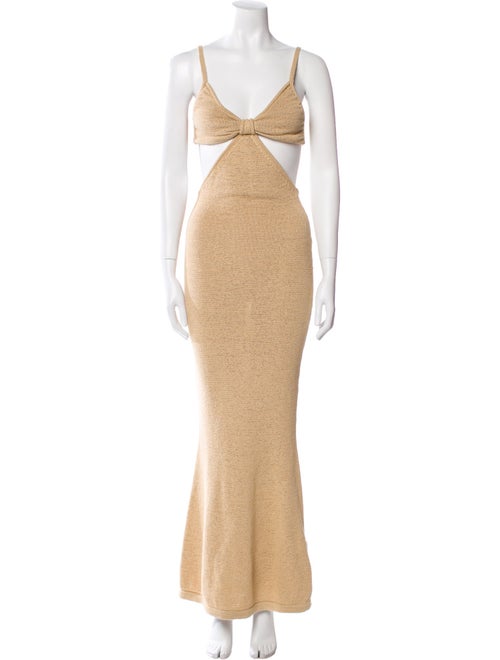 Cult Gaia V-Neck Long Dress