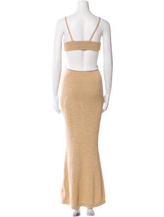 Cult Gaia V-Neck Long Dress