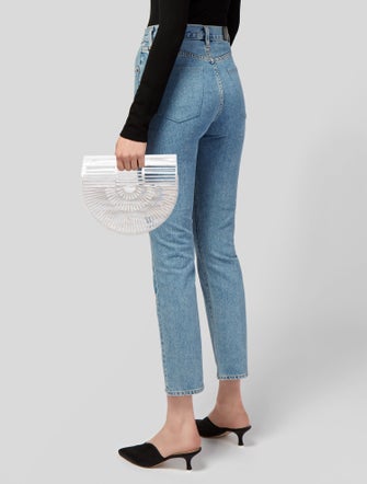 Cult Gaia Acrylic Top Handle Bag