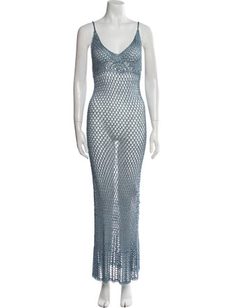 Cult Gaia Printed Long Dress