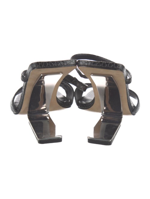 Cult Gaia Snakeskin Animal Print Slides