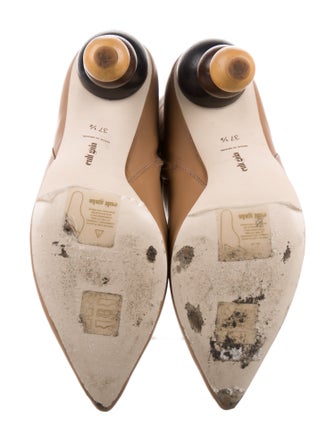 Cult Gaia Leather Colorblock Pattern Boots