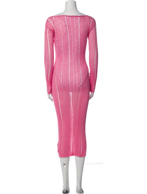 Cult Gaia V-Neck Midi Length Dress