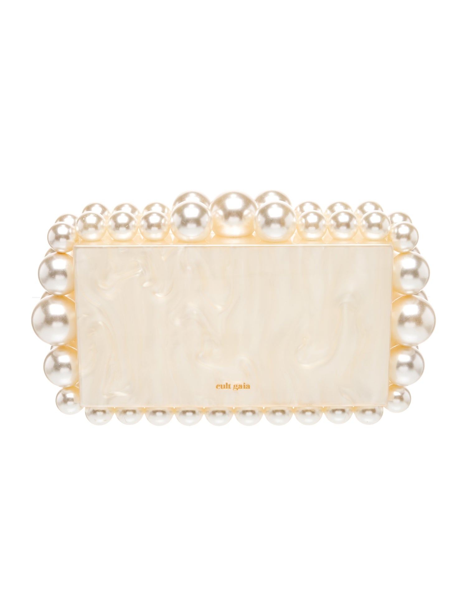 Cult Gaia Faux Pearl Minaudière