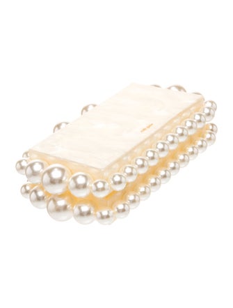 Cult Gaia Faux Pearl Minaudière