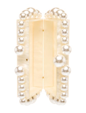 Cult Gaia Faux Pearl Minaudière