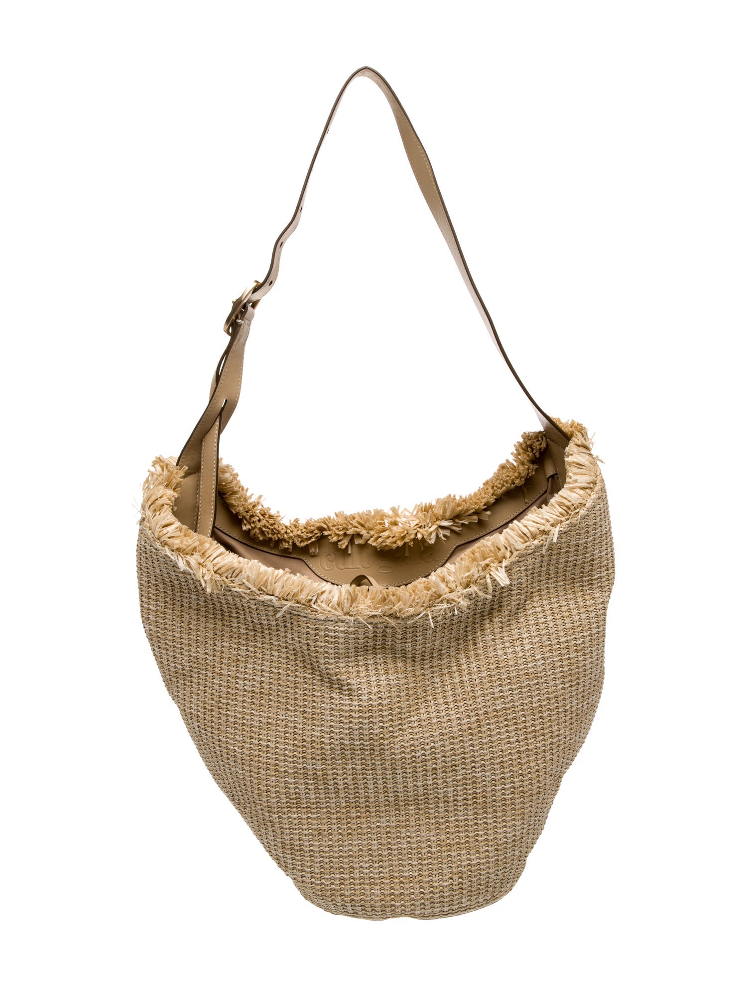 Cult Gaia Straw Shoulder Bag
