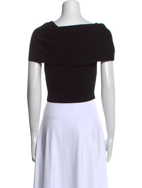 Cult Gaia V-Neck Short Sleeve Crop Top