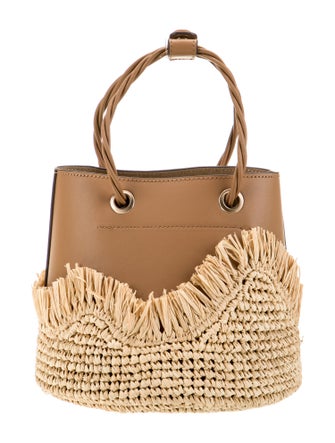 Cult Gaia Leather Top Handle Bag