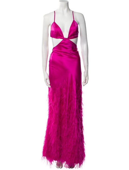 Cult Gaia Silk Midi Length Dress