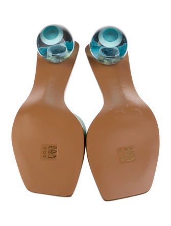 Cult Gaia Colorblock Pattern Slides