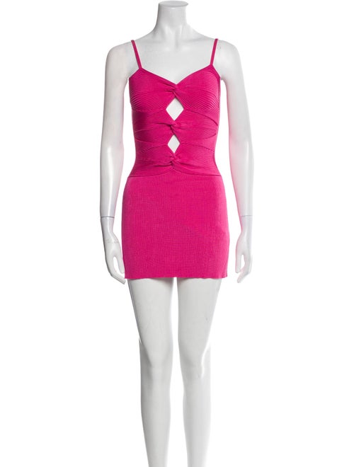 Cult Gaia V-Neck Mini Dress