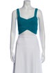 Cult Gaia Square Neckline Sleeveless Crop Top