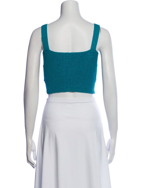 Cult Gaia Square Neckline Sleeveless Crop Top