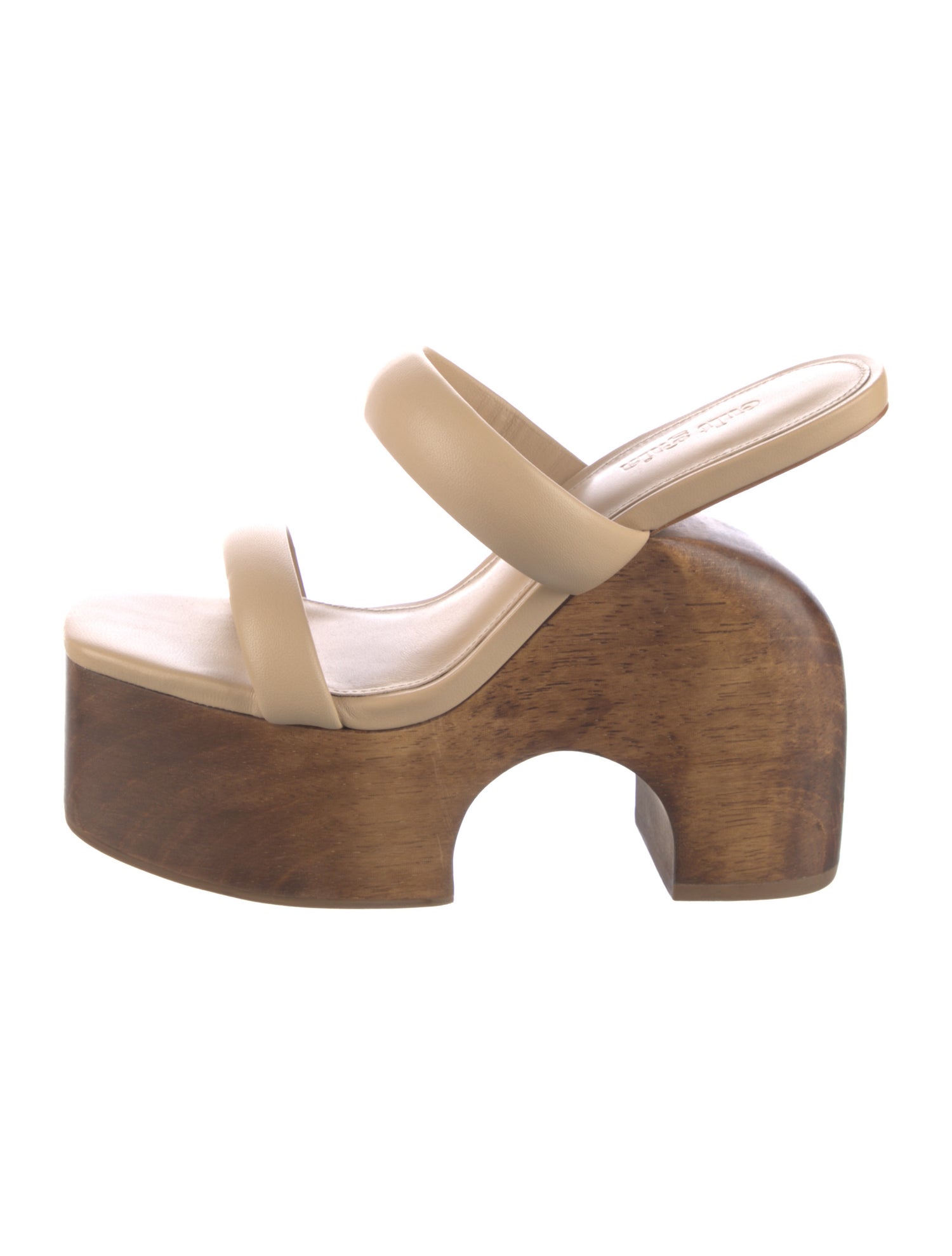 Cult Gaia Leather Slides