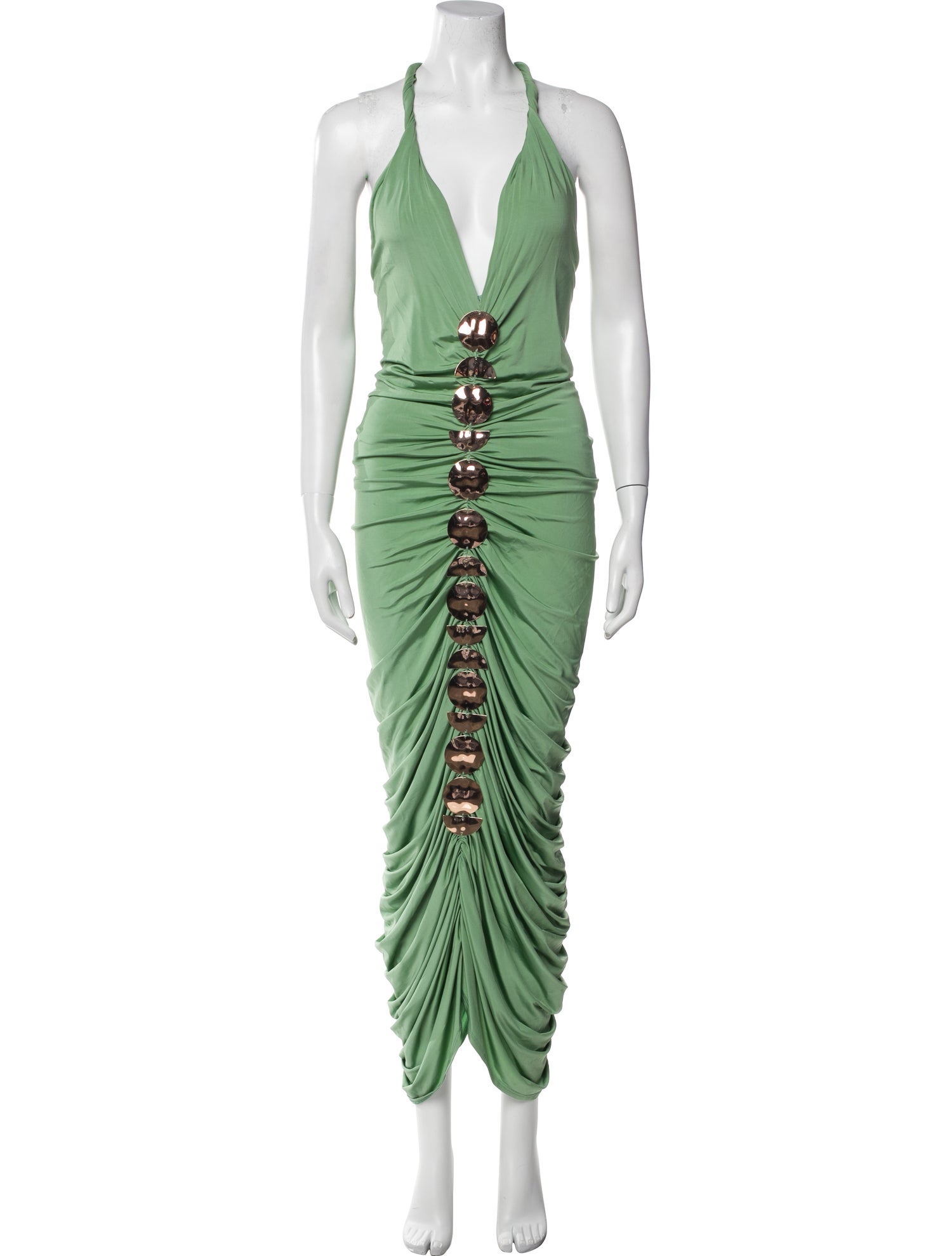 Cult Gaia V-Neck Long Dress