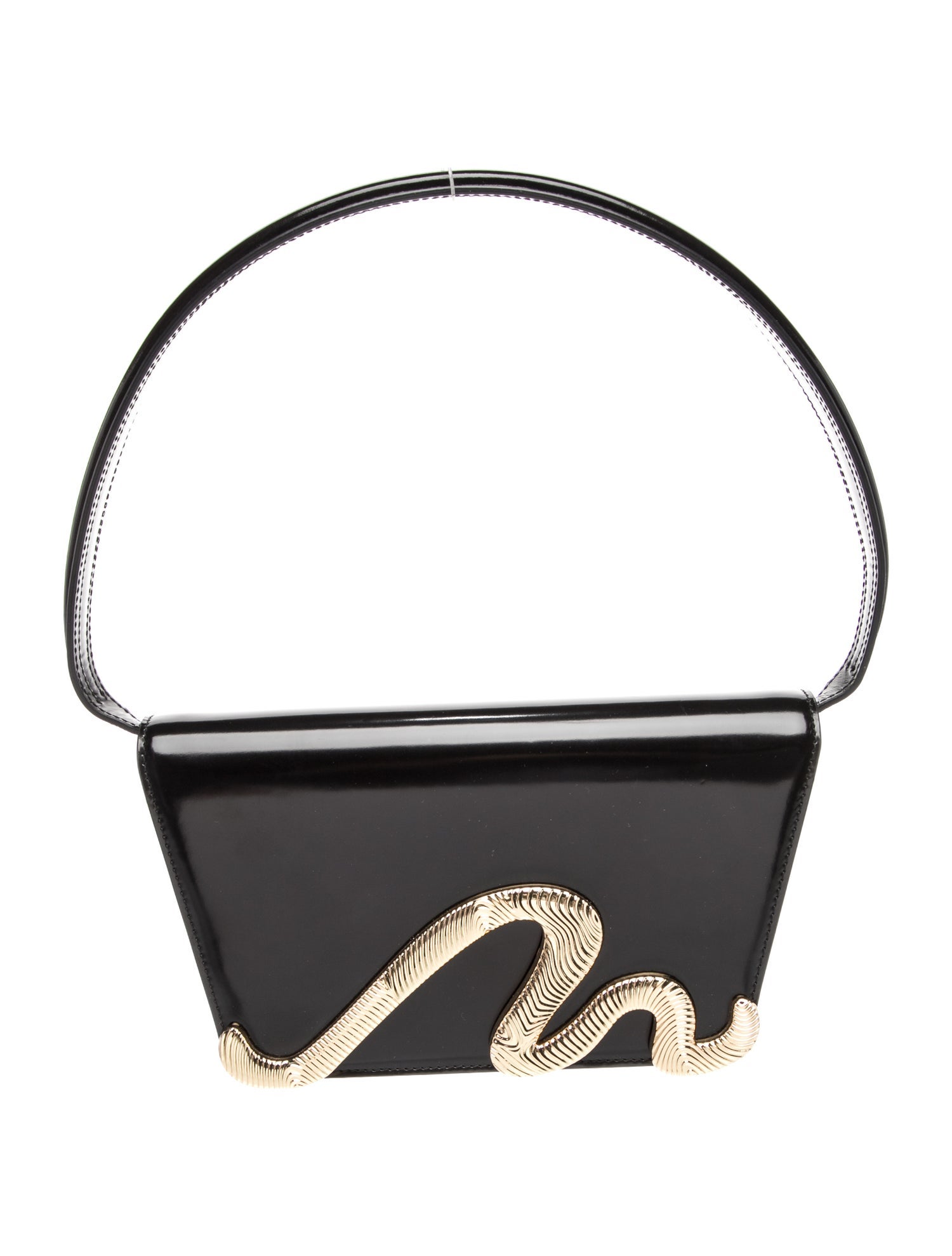 Cult Gaia Leather Shoulder Bag