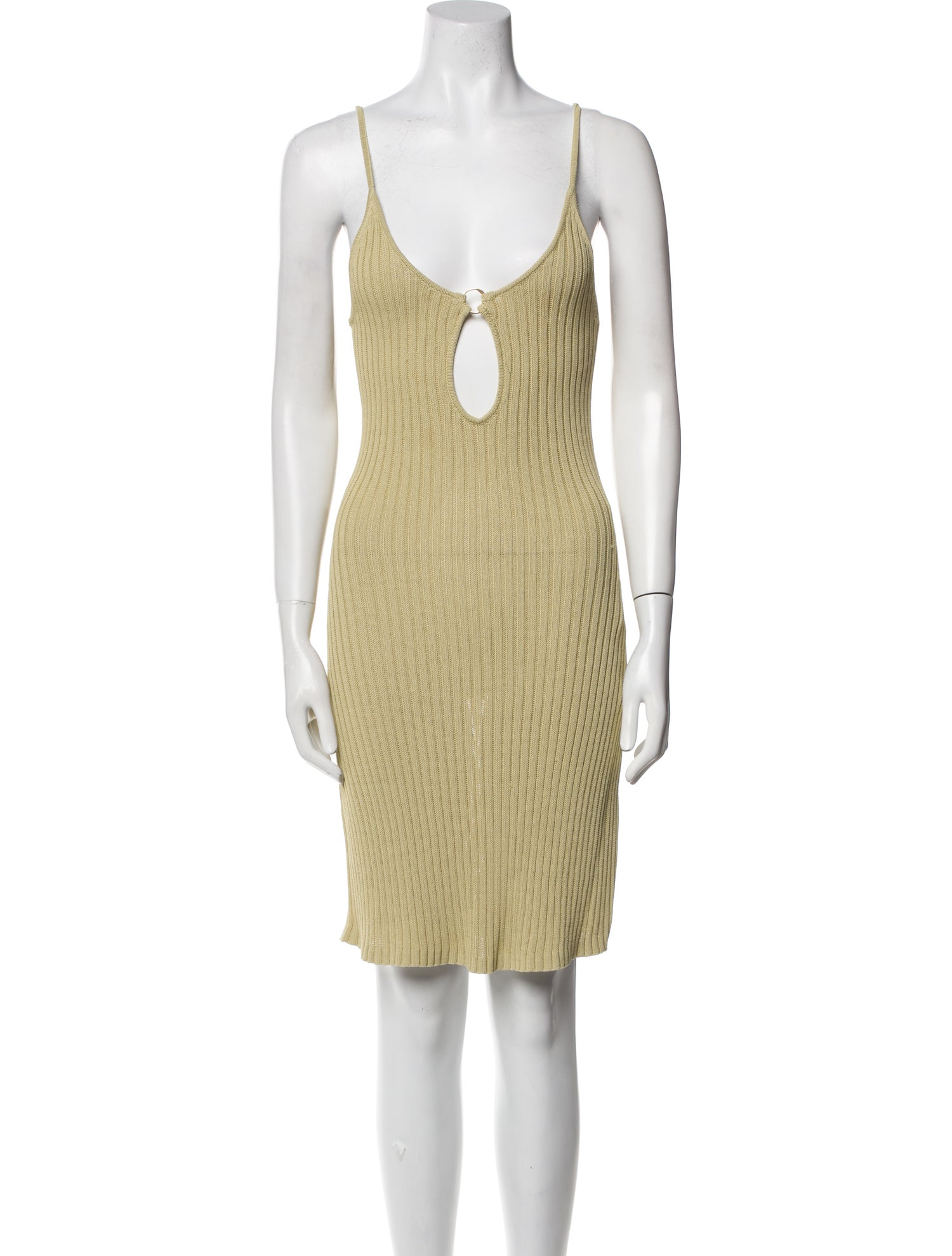 Cult Gaia Scoop Neck Knee-Length Dress