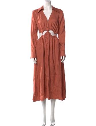 Cult Gaia V-Neck Long Dress