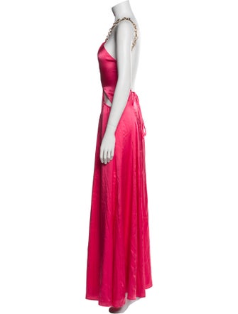 Cult Gaia Silk Long Dress