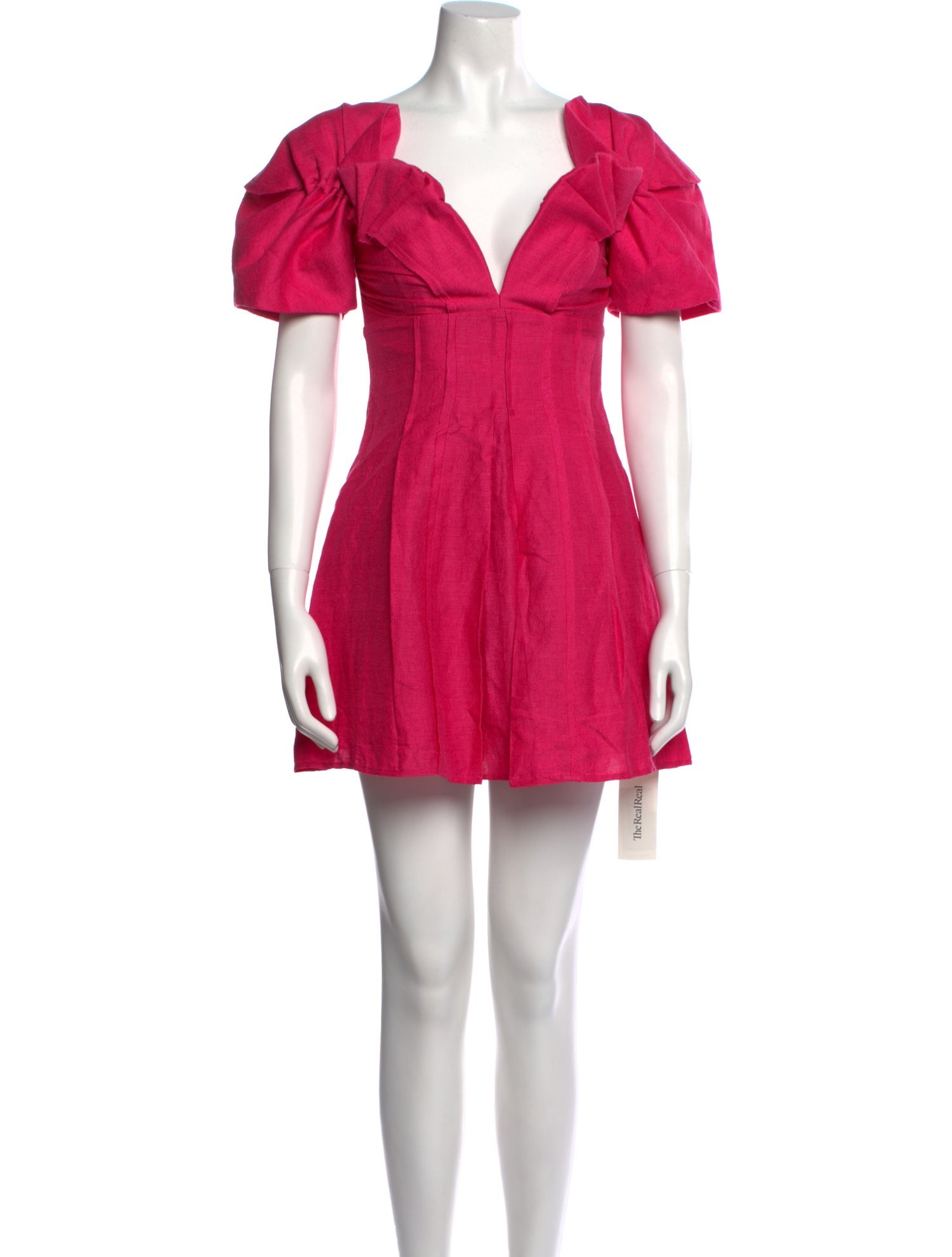 Cult Gaia V-Neck Mini Dress