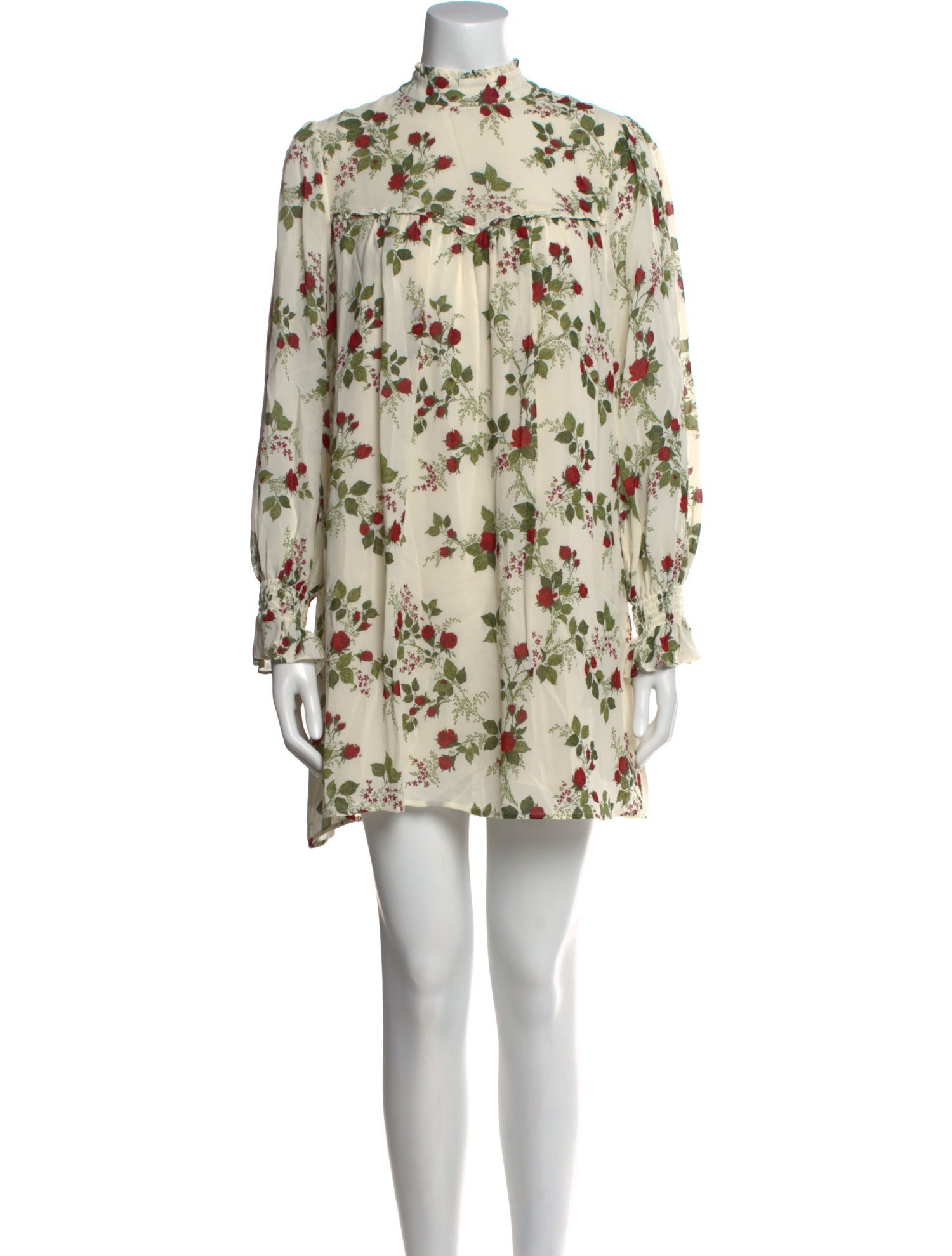 Cult Gaia Floral Print Midi Length Dress