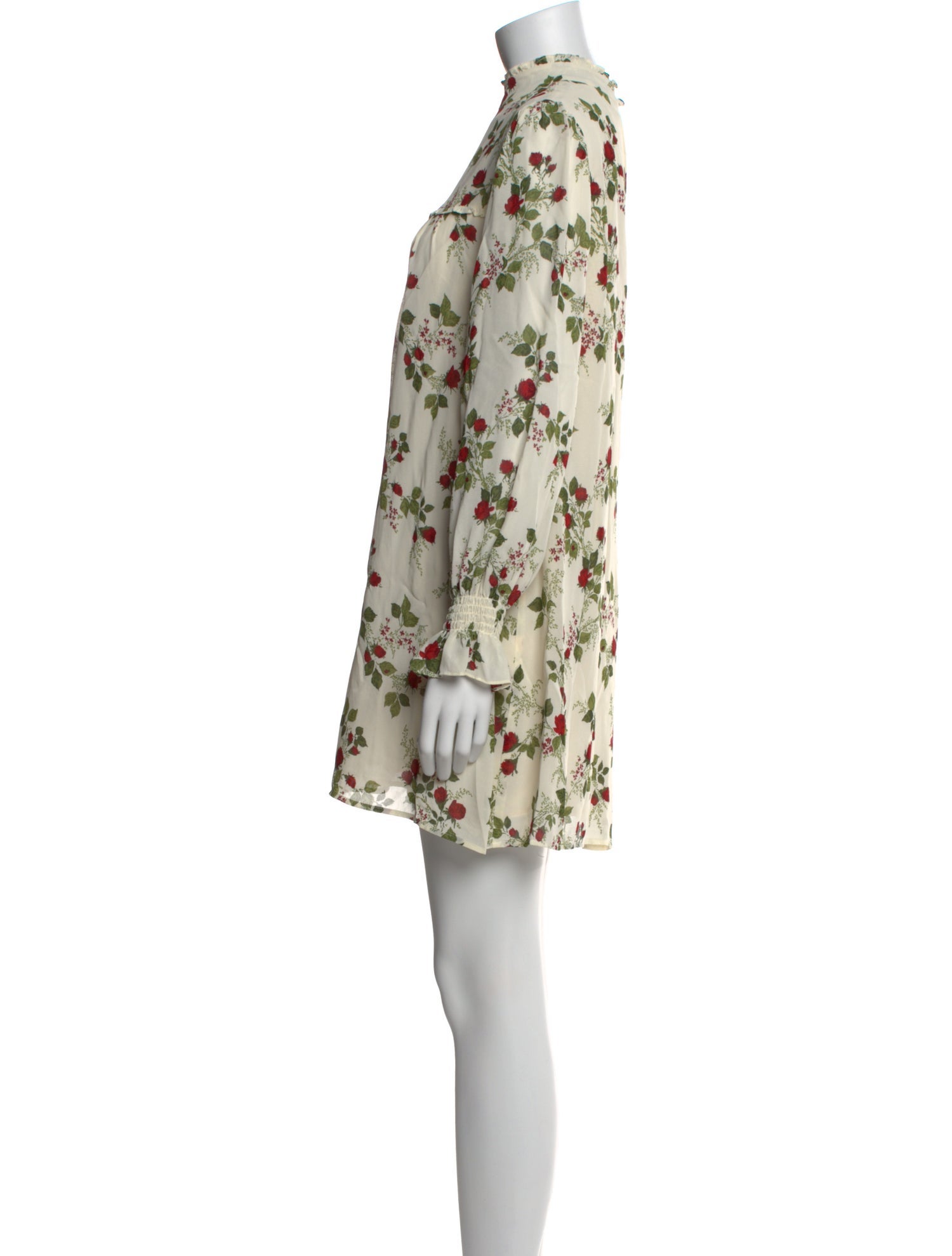 Cult Gaia Floral Print Midi Length Dress