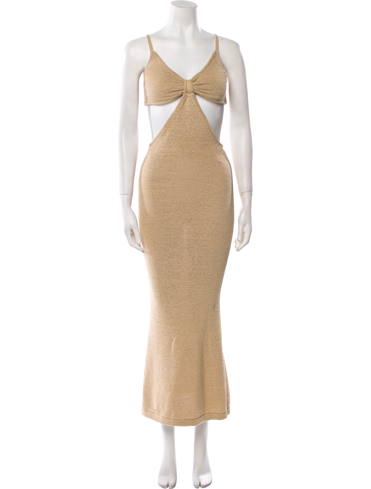 Cult Gaia V-Neck Long Dress