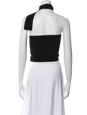 Cult Gaia One-Shoulder Sleeveless Crop Top