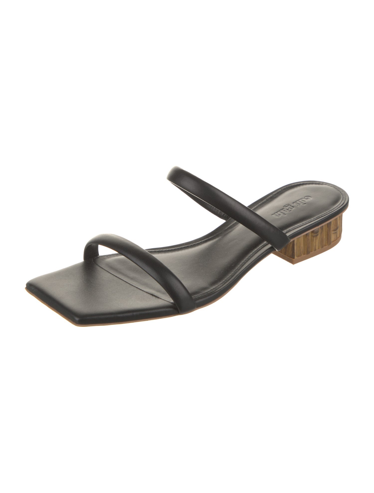 Cult Gaia Leather Slides