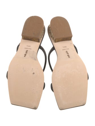 Cult Gaia Leather Slides