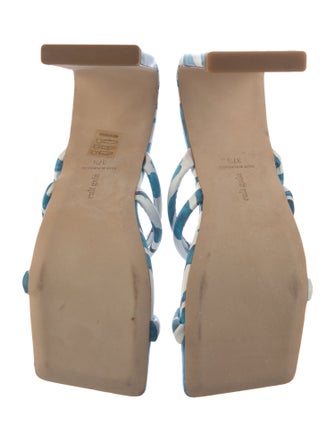 Cult Gaia Leather Printed Sandals