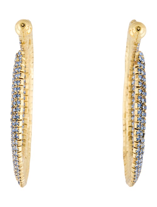 Cult Gaia Crystal Mira Hoop Earrings
