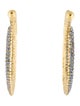 Cult Gaia Crystal Mira Hoop Earrings