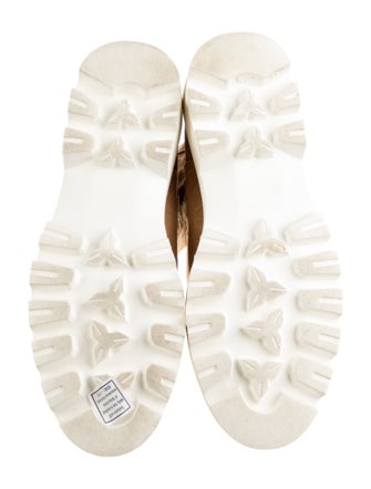 Cult Gaia Suede Colorblock Pattern Rain Boots