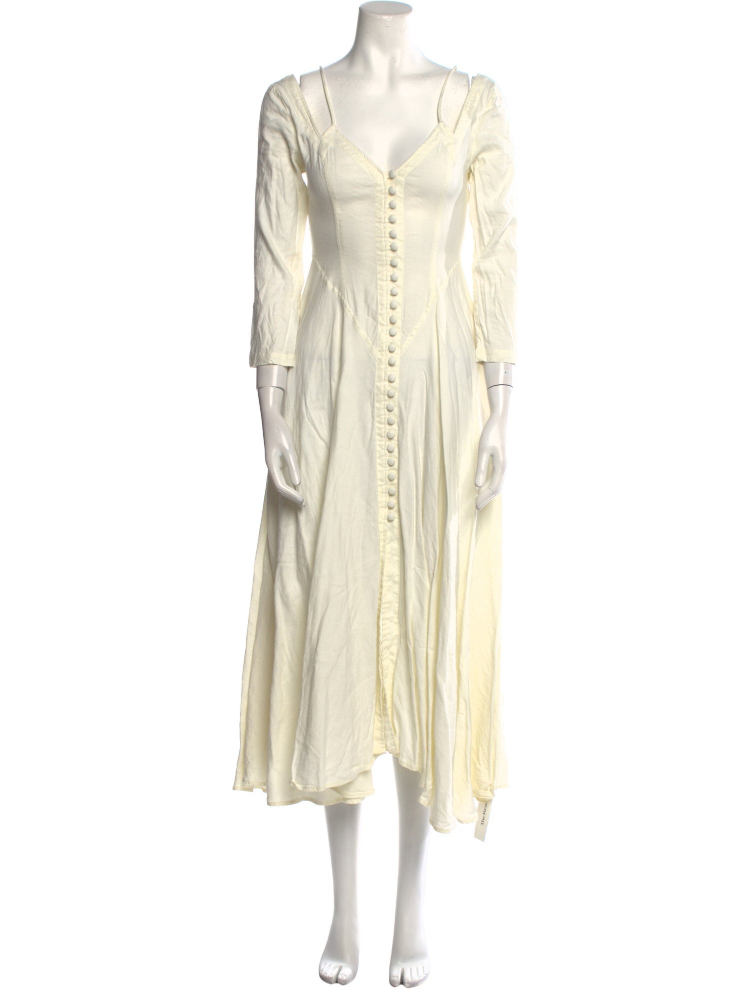 Cult Gaia V-Neck Midi Length Dress