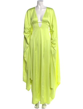 Cult Gaia V-Neck Long Dress