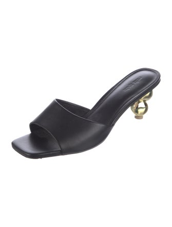 Cult Gaia Leather Slides