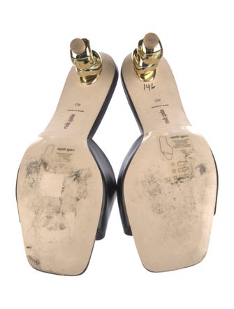 Cult Gaia Leather Slides