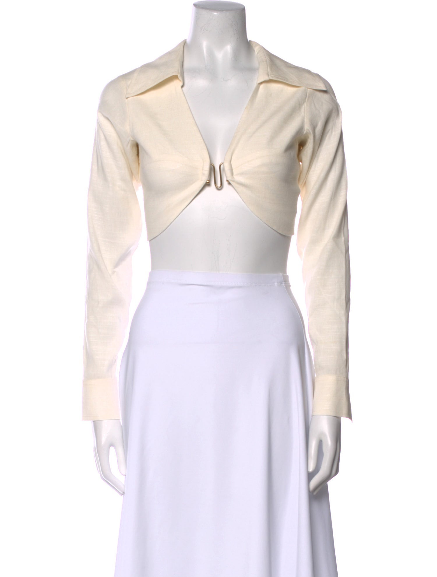 Cult Gaia V-Neck Long Sleeve Bodysuit