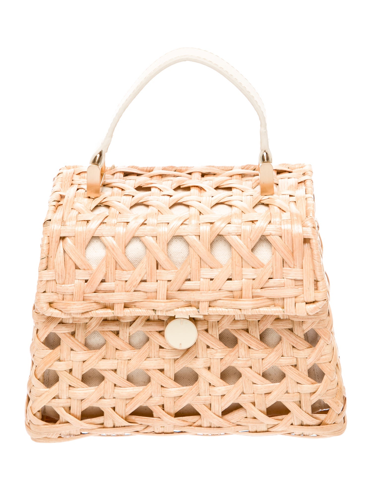 Cult Gaia Rattan Top Handle Bag