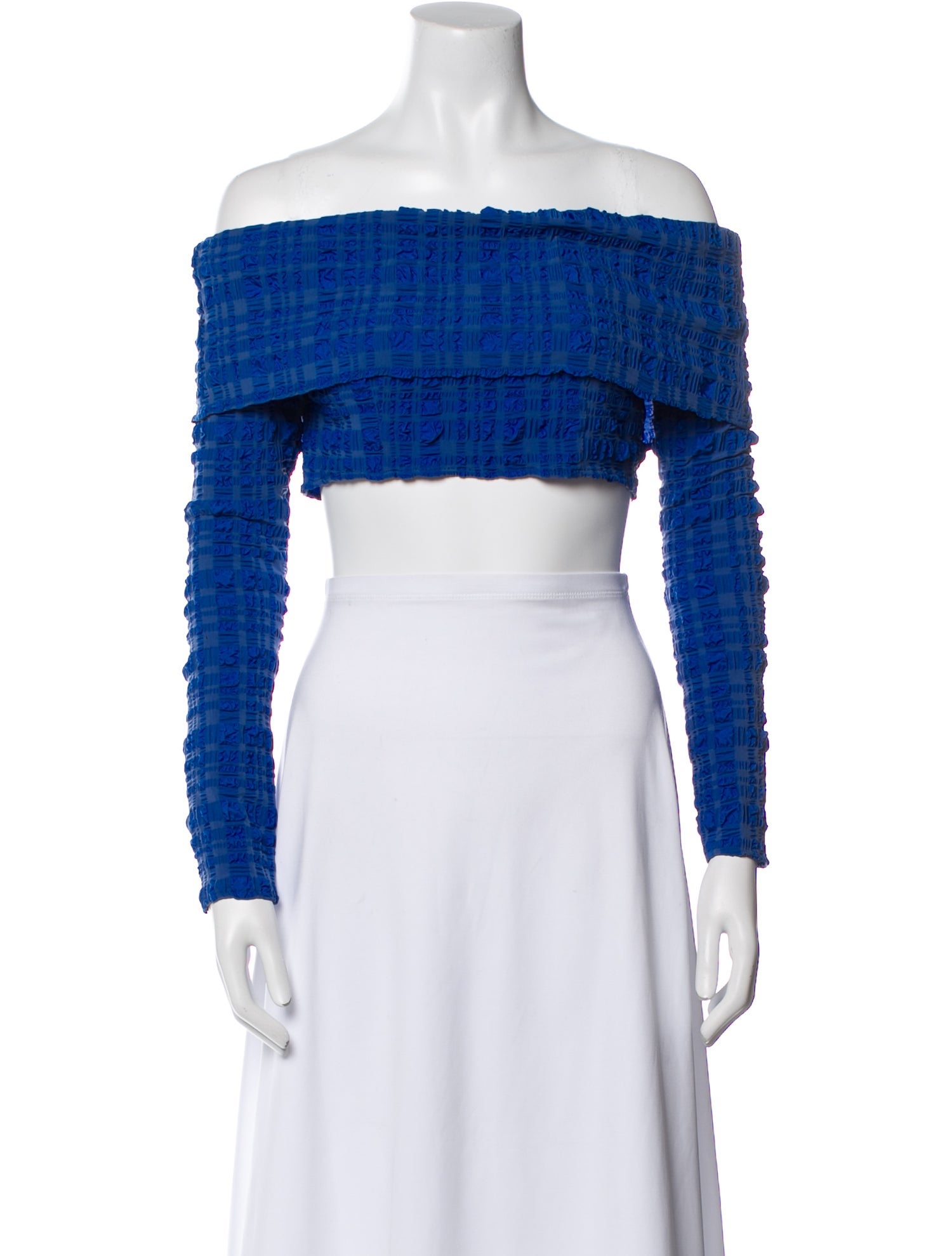 Cult Gaia Off-The-Shoulder Long Sleeve Crop Top w/ Tags