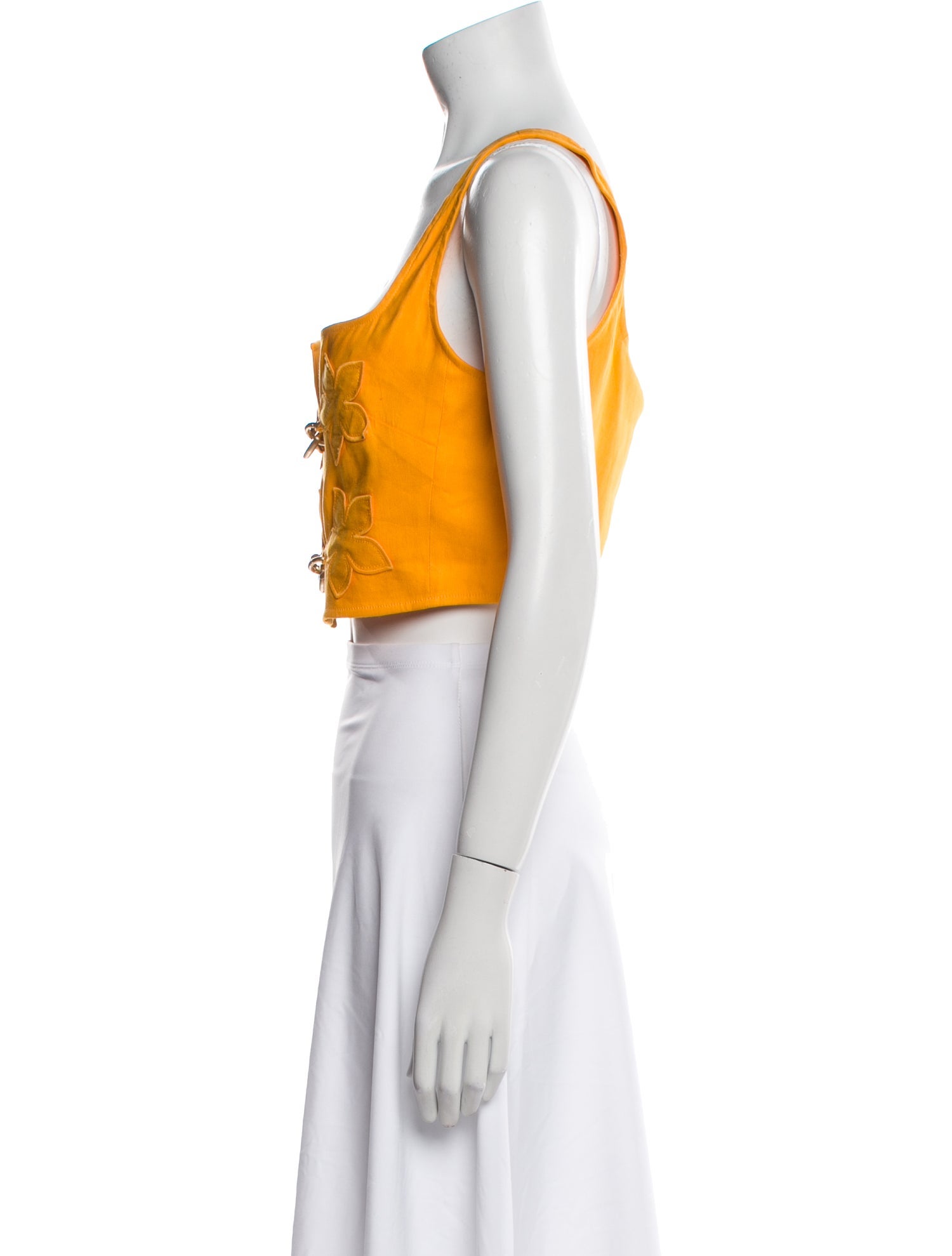 Cult Gaia Square Neckline Sleeveless Crop Top w/ Tags