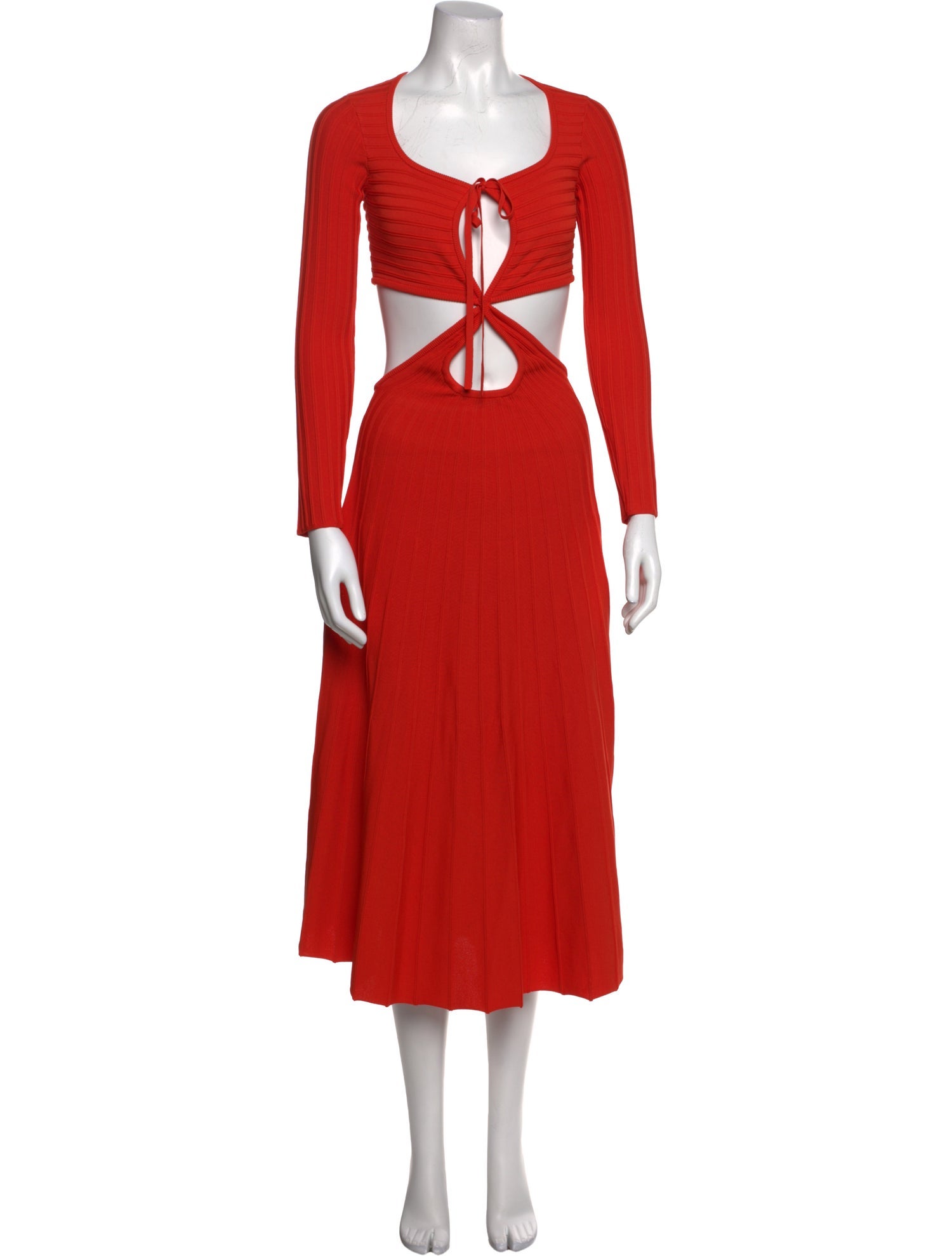 Cult Gaia Scoop Neck Midi Length Dress