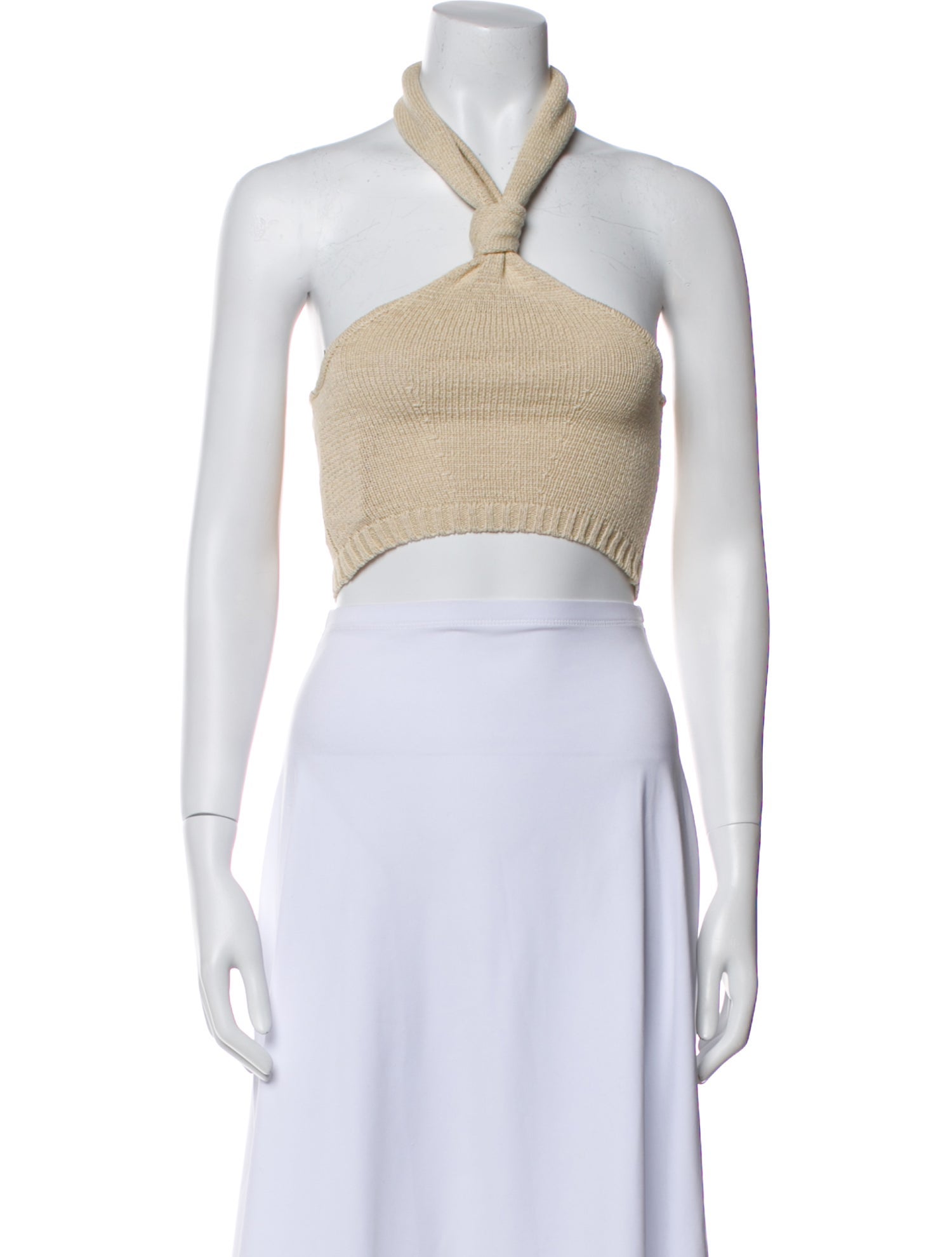 Cult Gaia Halterneck Sleeveless Crop Top w/ Tags