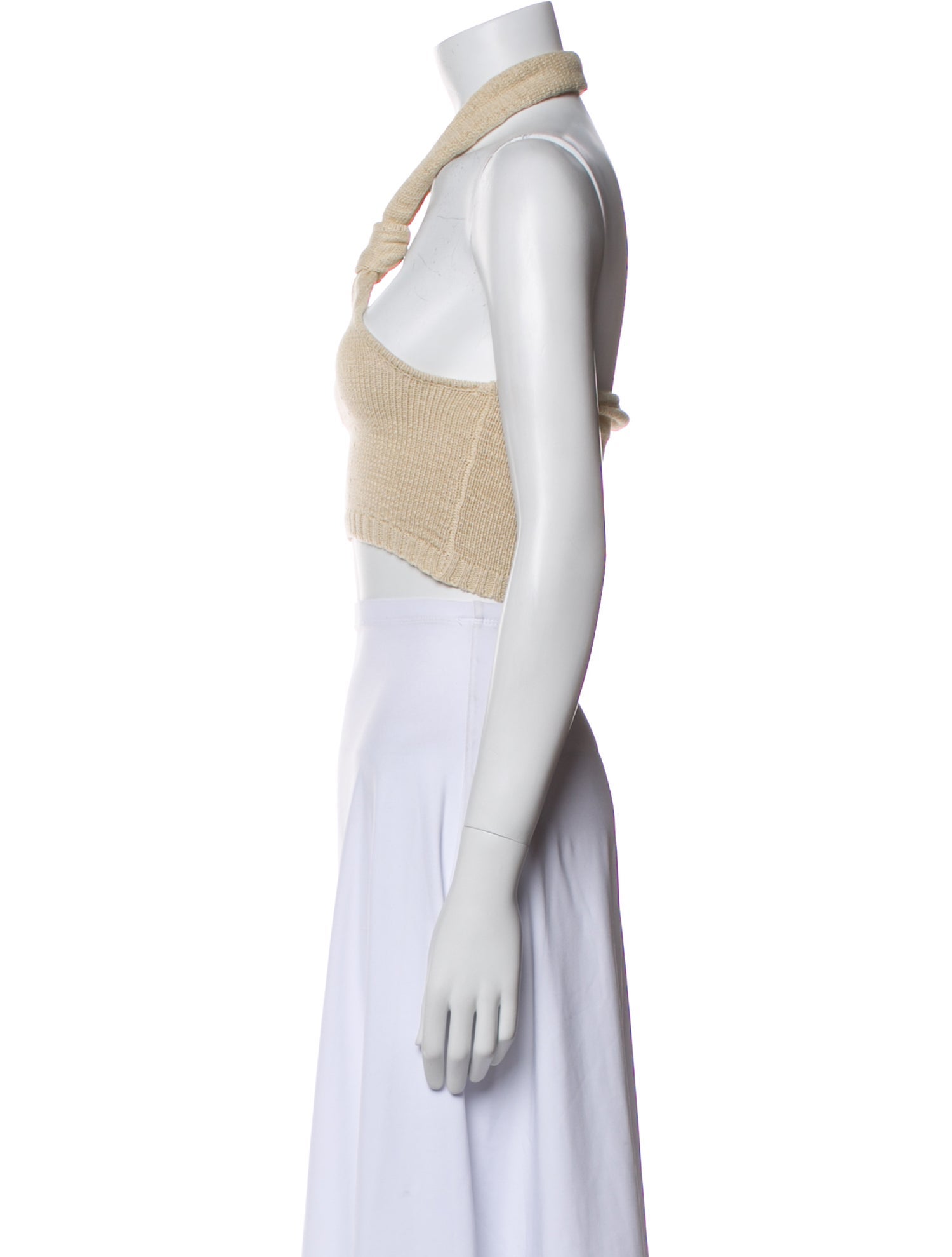 Cult Gaia Halterneck Sleeveless Crop Top w/ Tags