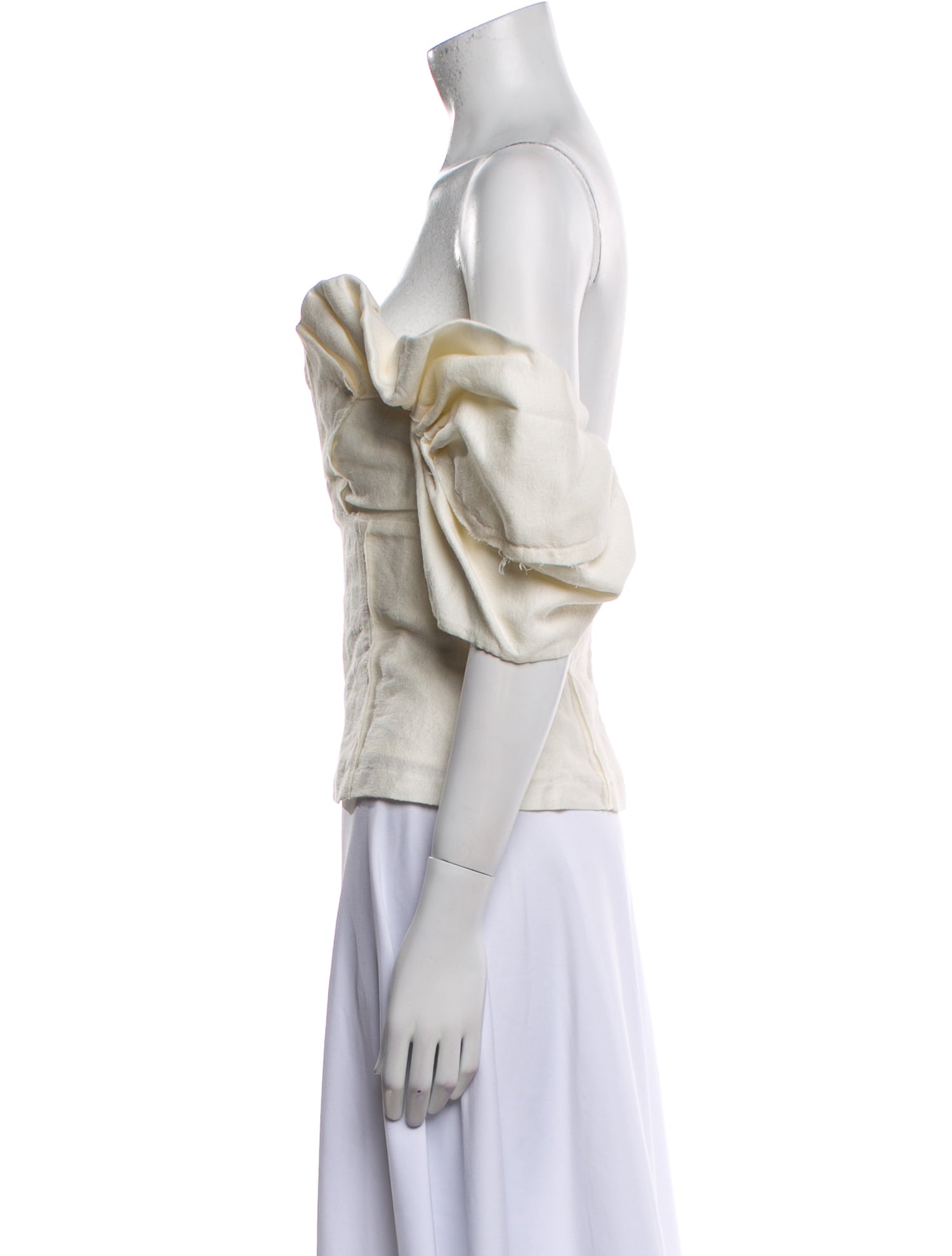 Cult Gaia Off-The-Shoulder Three-Quarter Sleeve Crop Top w/ Tags